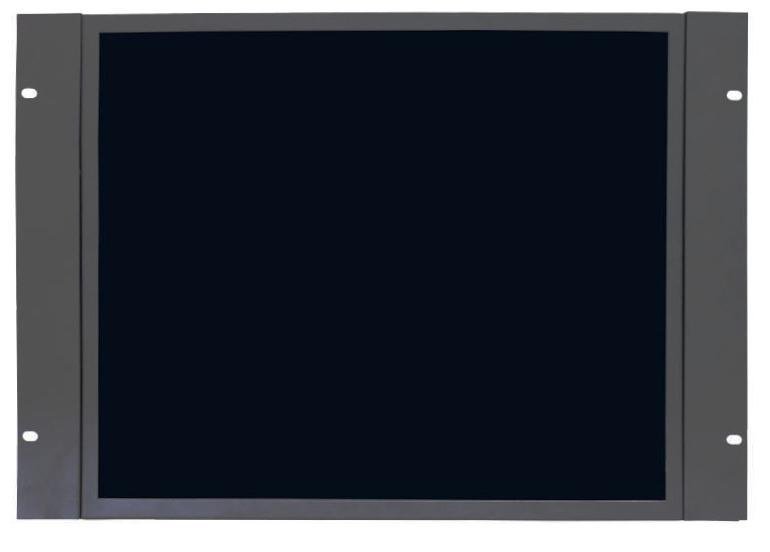 IronView 19 inch 5:4 SXGA open frame industrial monitor with mounting ears, front photo