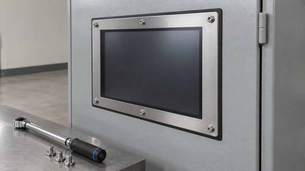 19-inch industrial monitor front gasket acceptance test
